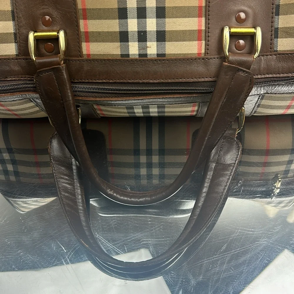 Burberry House Check Boston Bag